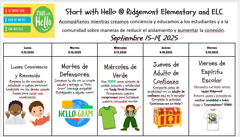  Start with Hello Week